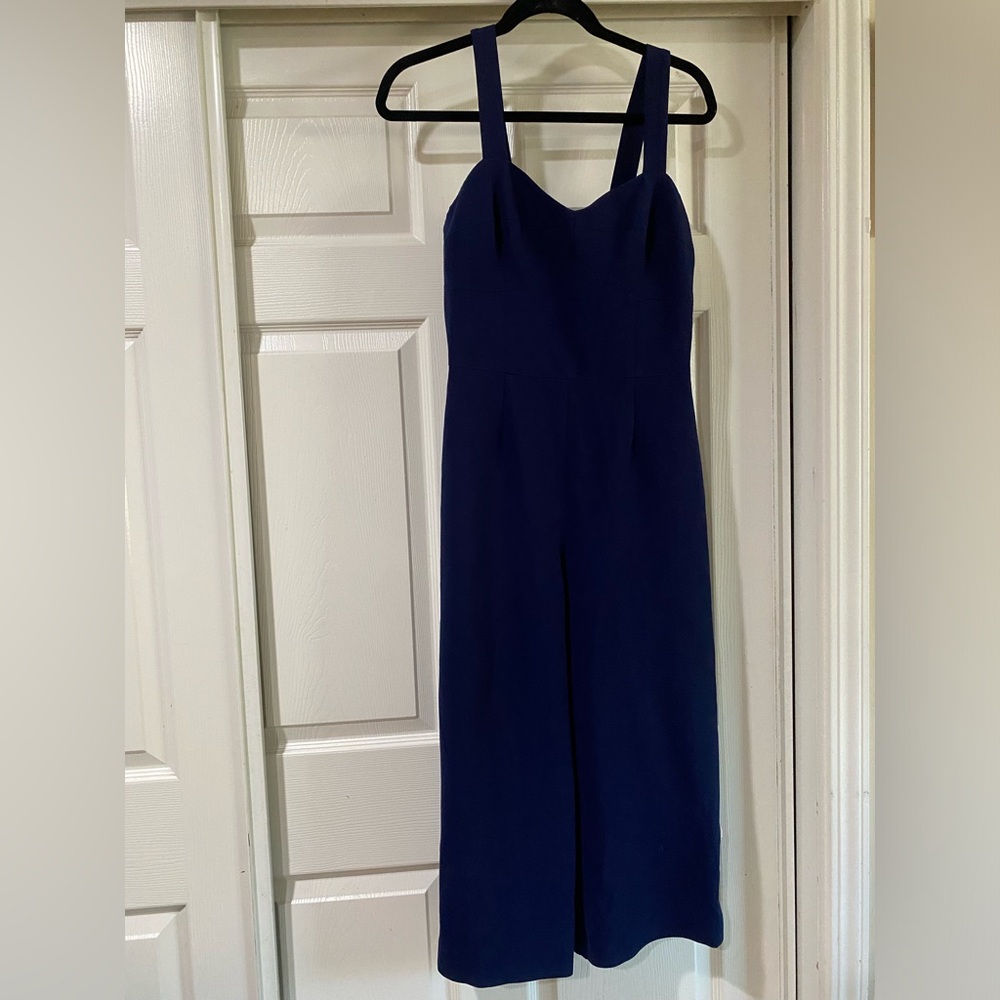 Nicole Miller‎ Artelier Elegant Navy Jumpsuit With White Buttons Size 4